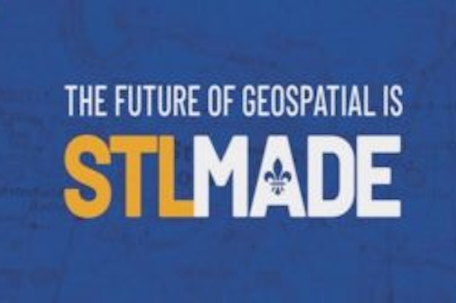 Graphic that says The future of geospatial is STLmade