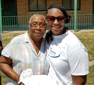 Cassondra Hunt, (right) and Hunts Haven Home Care client