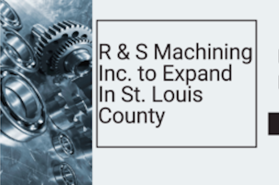 Image of gears that says R & S Machining Inc. to expand in St. LouiS County