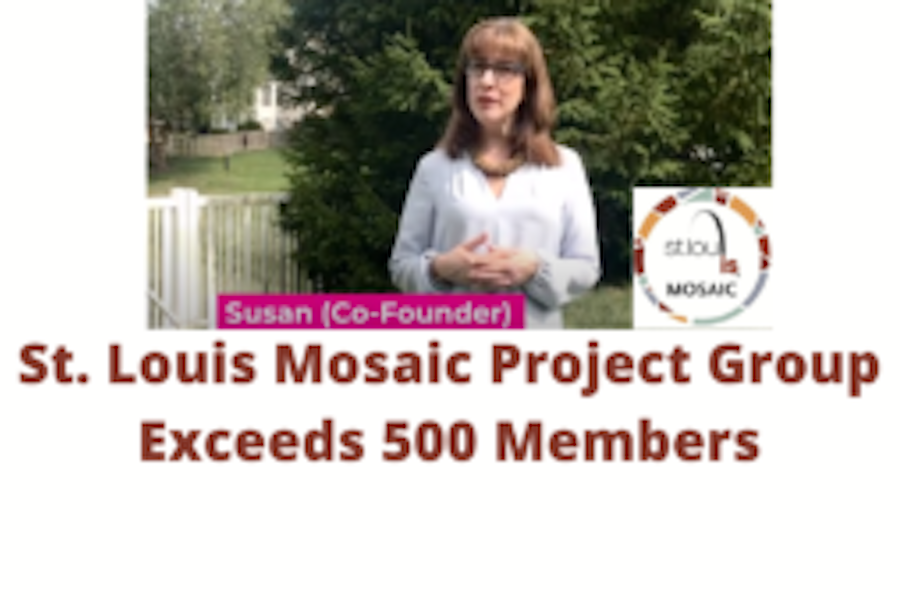 Image of Susan (co-founder) St. Louis Mosaic Project Group Exceeds 500 members