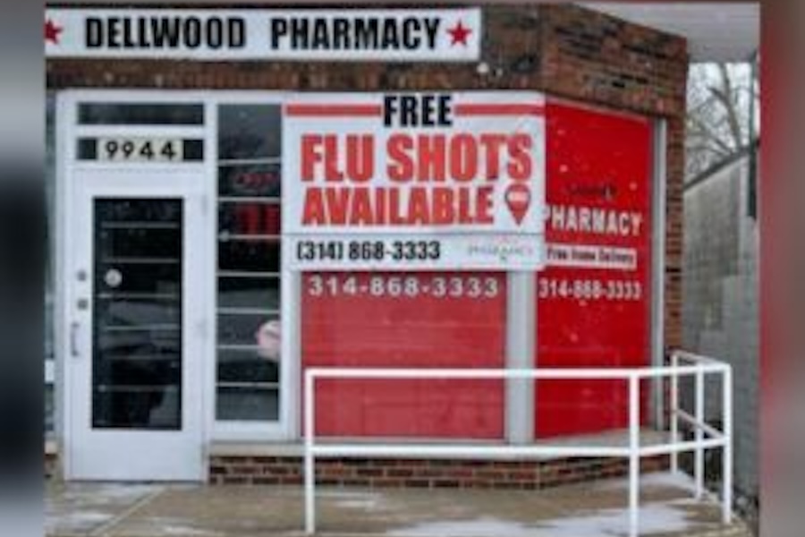 Image of a pharmacy offering free flu shots