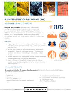 Business Retention and Expansion one-pager