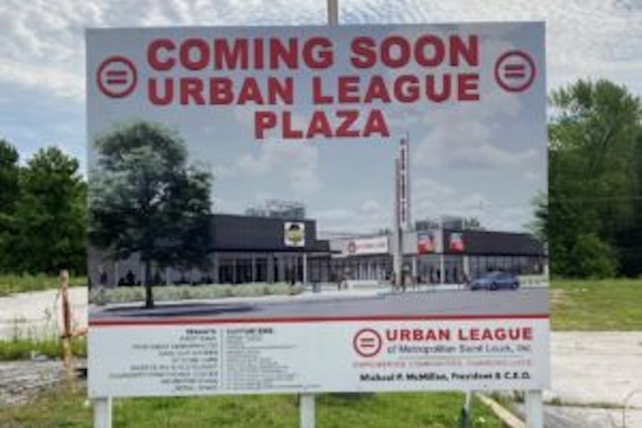 Coming Soon Urban League Plaza billboard