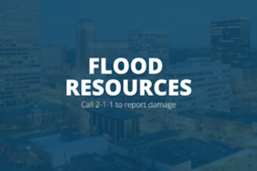 Graphic that says flood resources