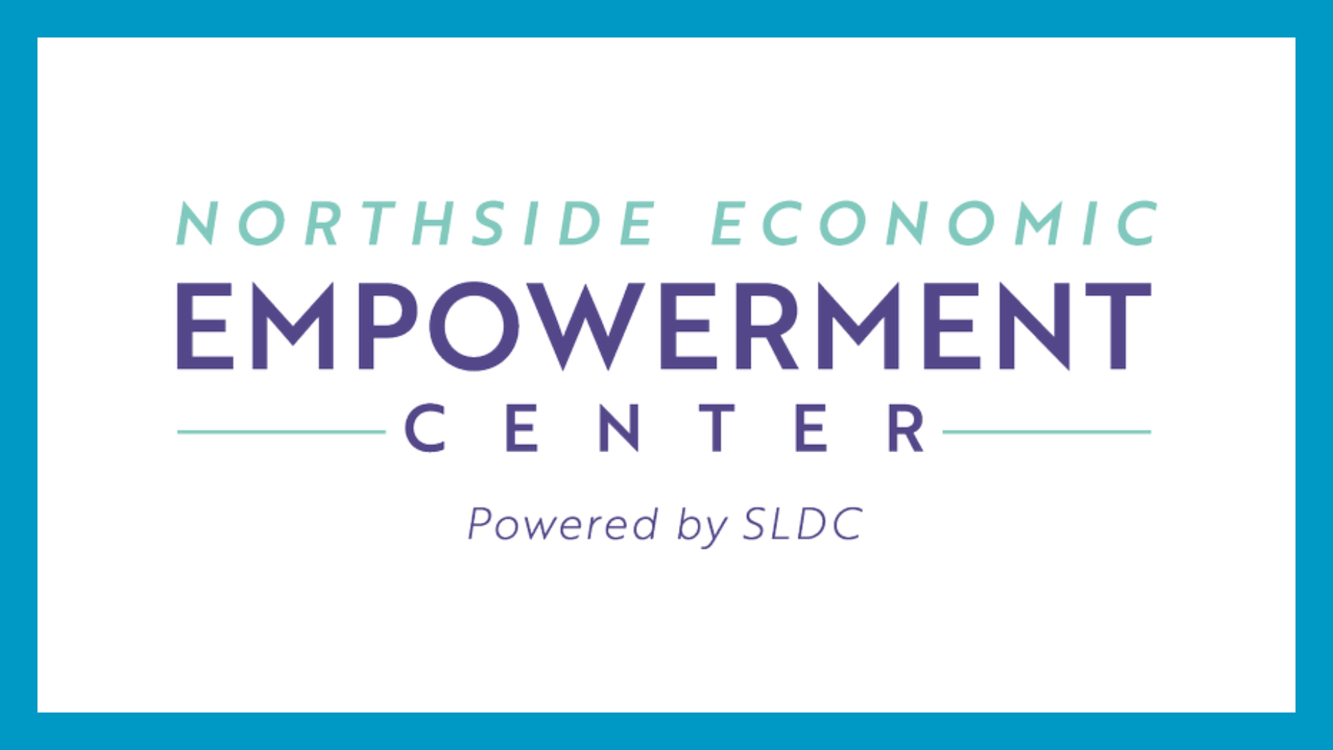 Logo for the NEEC in a blue border