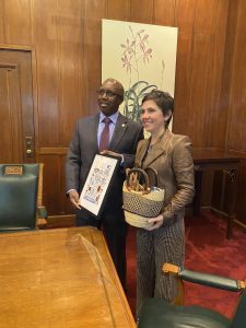 2 people pose for a photo