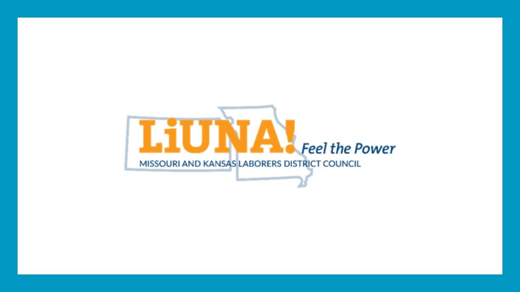 LiUNA logo in a blue rectangle