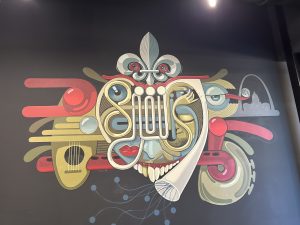 mural on wall at facility
