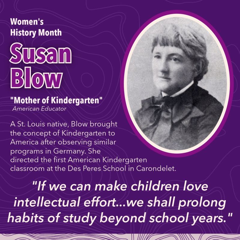 Image for the Tweet beginning: A STL native, Susan Blow