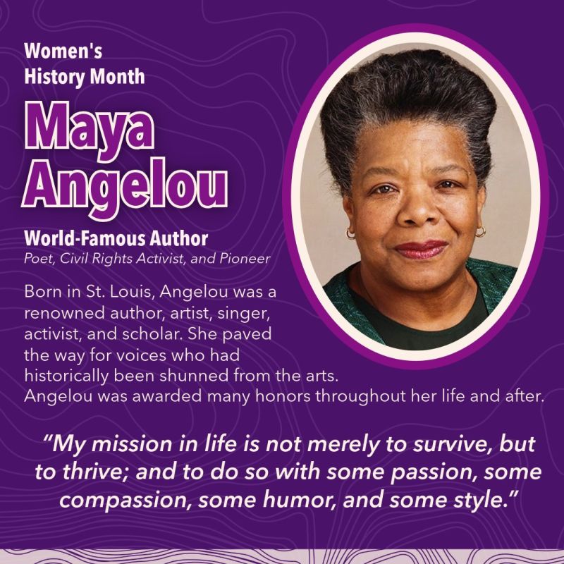 Image for the Tweet beginning: Born in St. Louis, Maya